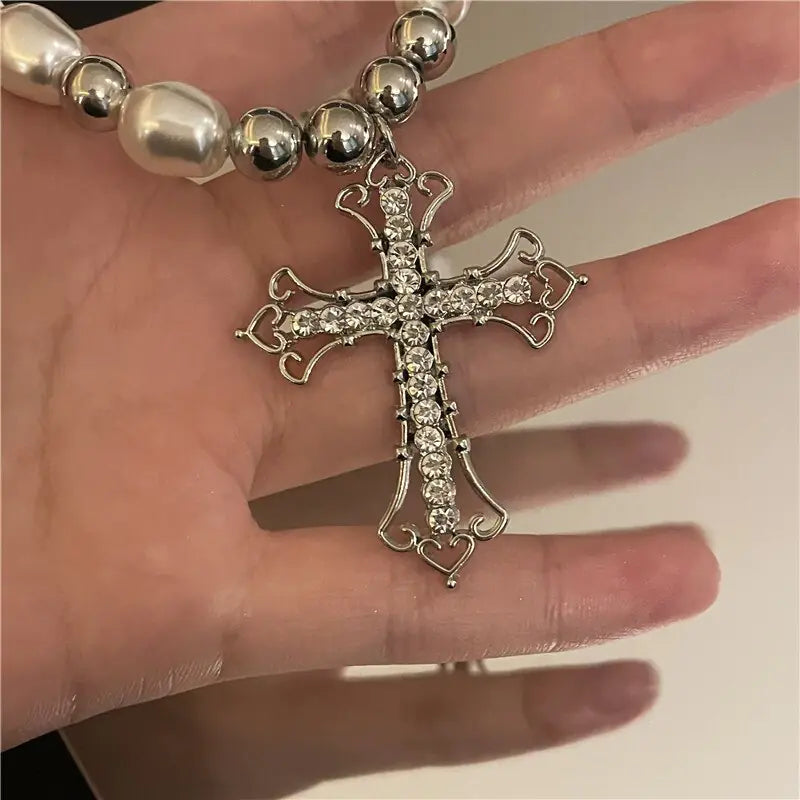 Vintage Minimalist Cross Pendant Necklace